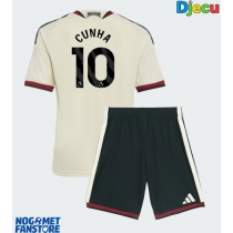 Manchester United Matheus Cunha #10 Rezervni Dres za djecu 2026-27 Kratak Rukav (+ Kratke hlače)